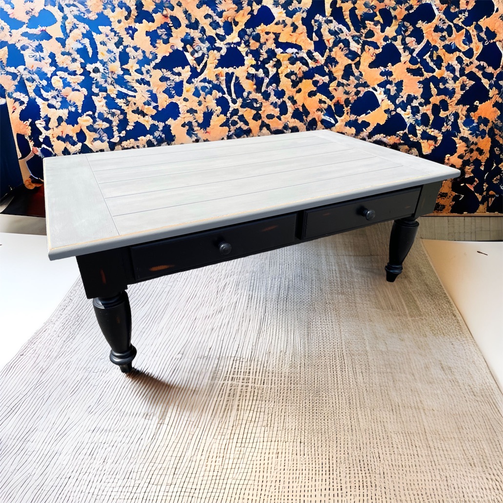 Farmhouse coffee discount table black
